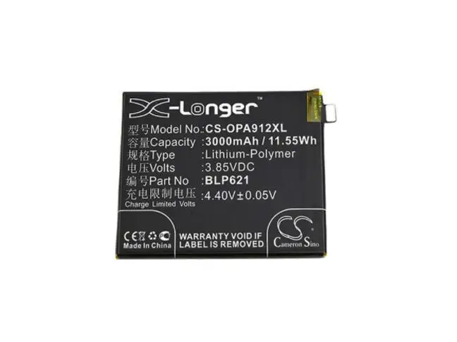 Cameron sino 3000 мАч батарея для OPPO CPH1607 R9s R9s Dual SIM R9s Dual SIM TD-LTE R9st BLP621 мобильный, Смартфон батарея