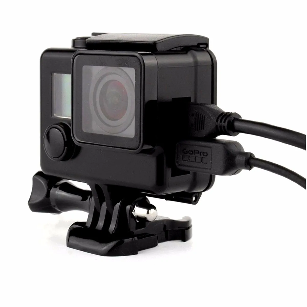 Рамка для камер Go Pro. Аксессуары Корпус защитный чехол для GoPro Hero 3+ 4 Спортивная камера+ защита объектива