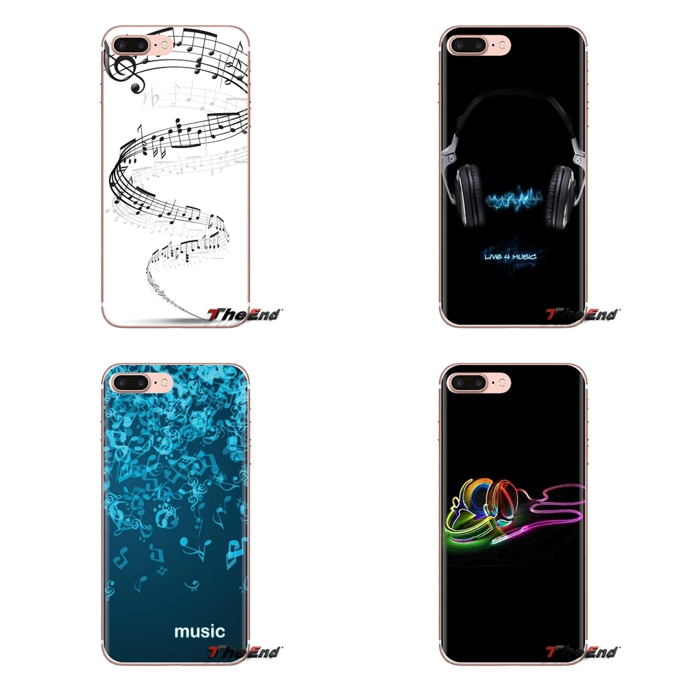 Прозрачные мягкие чехлы с изображением музыкальных нот обои для Samsung Galaxy J1 J2 J3 J4 J5