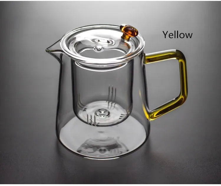 フィルター付き耐熱ガラスティーポット,高品質のホウケイ酸ガラス,紅茶 