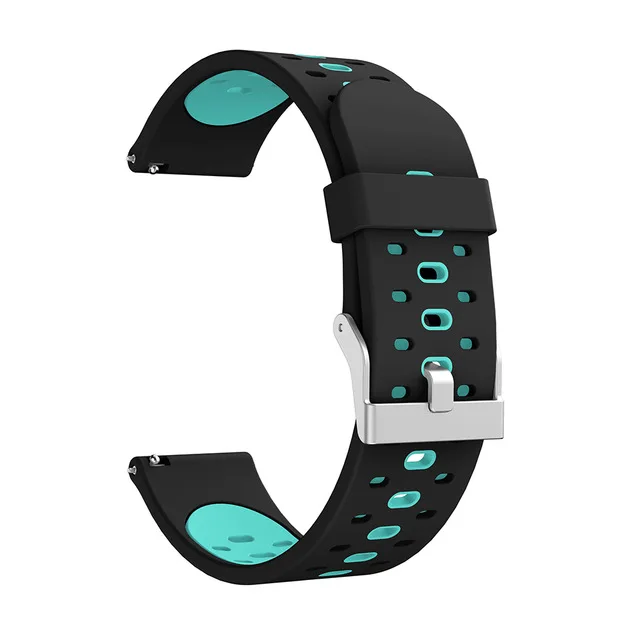 Силиконовые умные часы ремешок для Garmin Forerunner 245 245M 645 Vivoactive 3 наручный ремень запасной браслет ремешок 20 мм - Цвет: Black duck inside