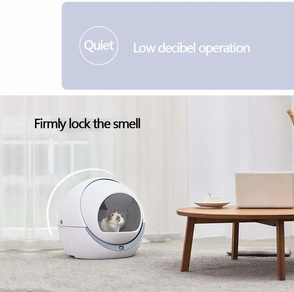 Automatic Self Cleaning Cats Sandbox Smart Litter Box Closed Tray Toilet Rotary Training Detachable Bedpan Pets Accessories Automatic Self Cleaning Cats Sandbox Smart Litter Box Closed Tray Toilet Rotary Training Detachable Bedpan Pets Accessories