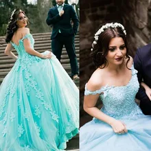 Арабское небо голубое праздничное платье Элегантное с открытыми плечами с аппликацией жемчуг Ruched длинное торжественное вечернее платье Выпускной платья