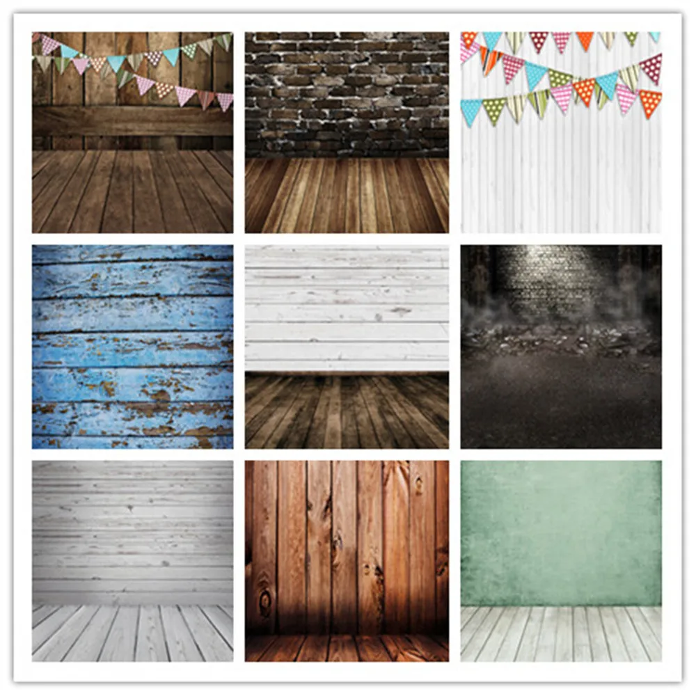

ZUOCHEN Retro wooden board Christmas photo studio background cloth
