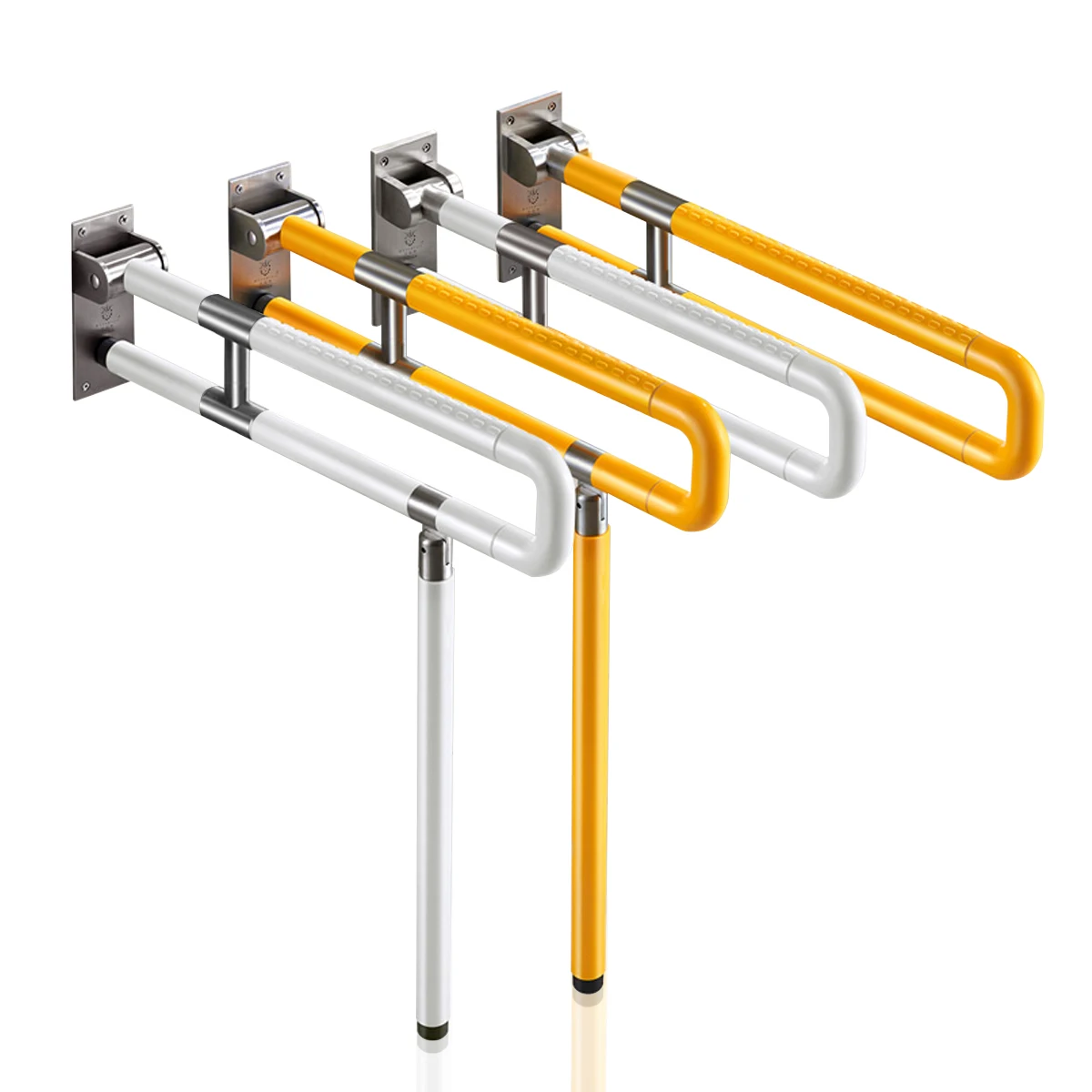 

Toilet Bathroom Grab Bar Elderly Disability Safety Handrail With Holder Yellow Flip-Up Bathroom Grab Bar with Holder