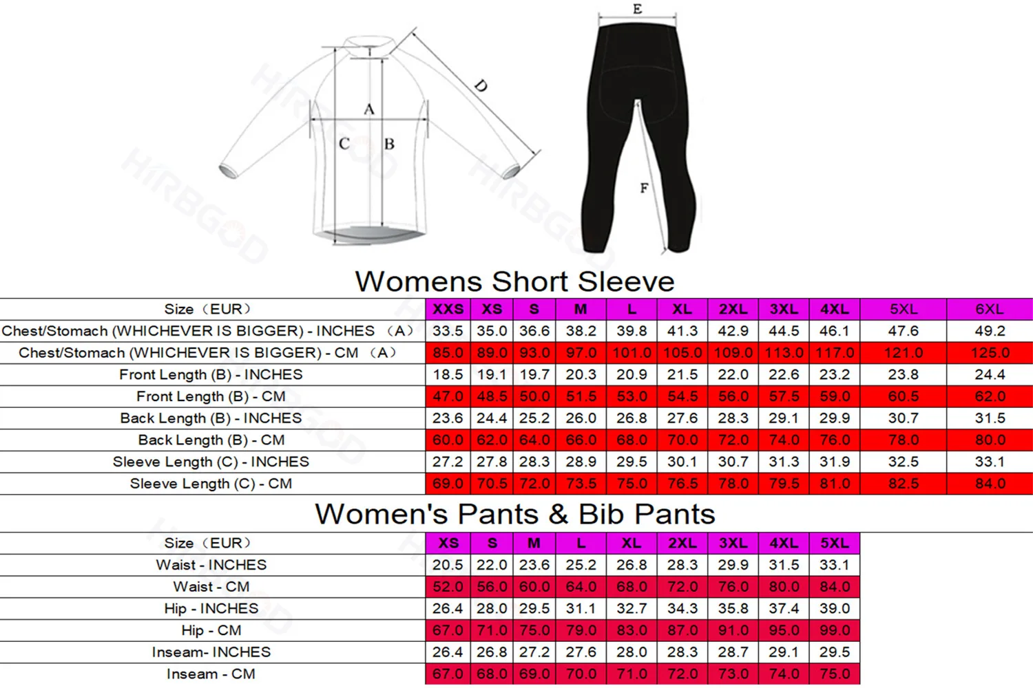 HIRBGOD Women Color Dots Cycling Tights Summer Funny Bicycle Bib Pants for Sports Team Long Sleeve Cycling Pants TYZ1017-16