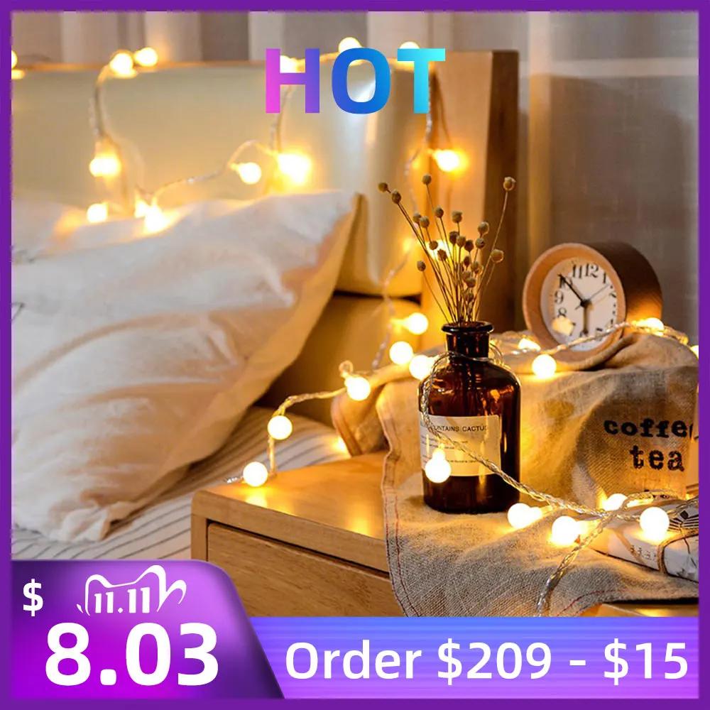 

10M Mini String Light Bulb USB Battery Operated Copper Wire LED Lights Wedding Christmas Party Fairy Lighting Home Decoration