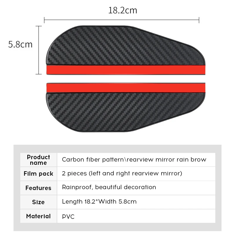 Rearview Mirror Rain Shield Rearview Mirror Rain Eyebrow Car Rearview Mirror Visor Rearview Mirror Rain Guard Rearview Mirror Visor 2Pcs Car Side Mirror Rain Guard Visor Rain Cover Eyebrow Waterproof Sun Shade Snow Shield