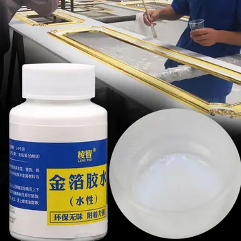 

100g Gilding Glue Gold Leaf Foil Water-based Glue for Metal Foil Sheets Arts G6DD