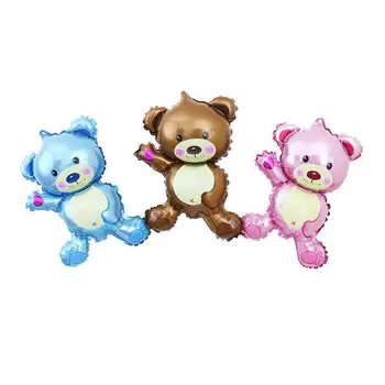 

1pc Cute Cartoon Bear Balloon Baby Shower Children's Birthday Party Balloon Decorating Wedding Aluminum Foil Supplies Toys C2Q8
