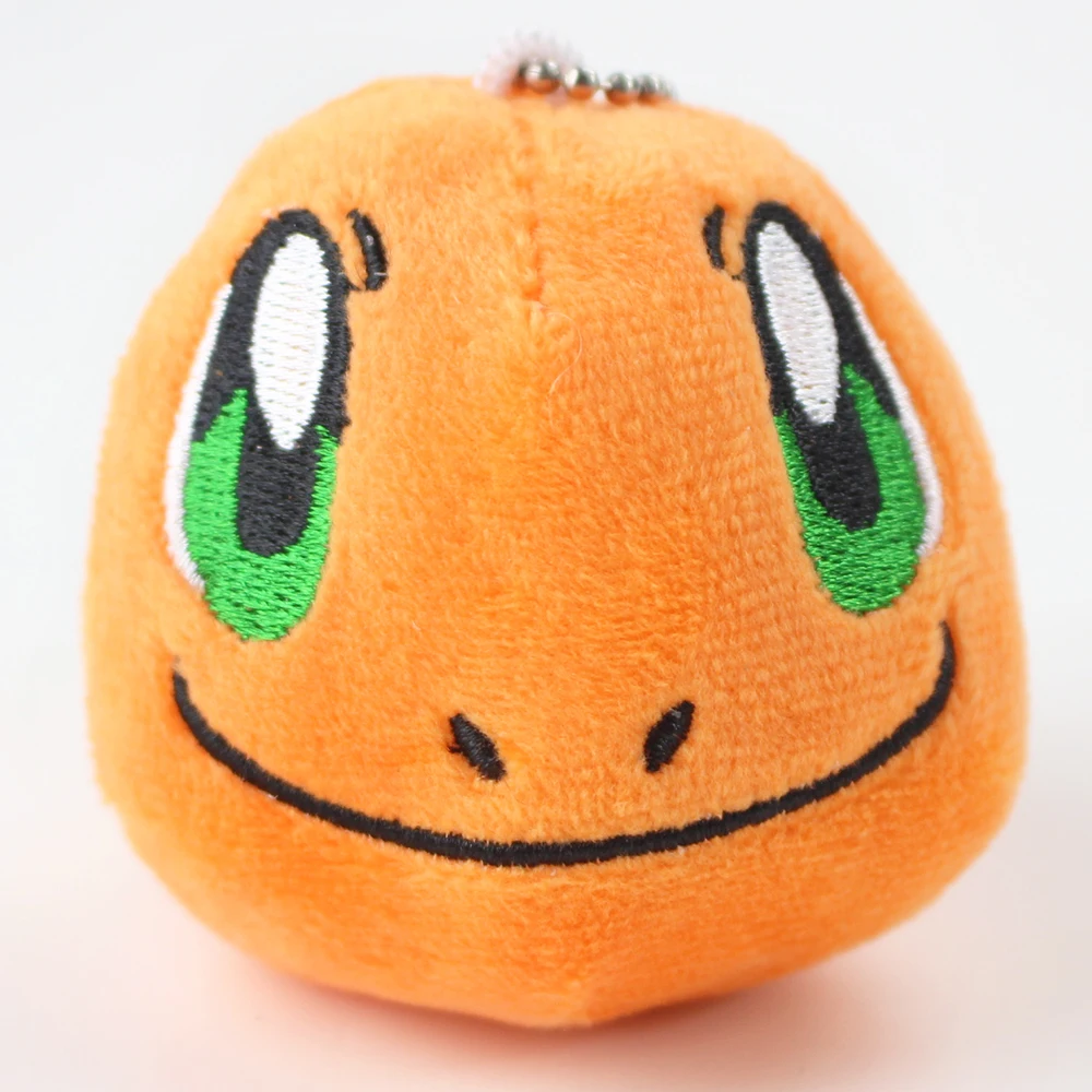 7 см Charmander голова материал плюшевый симпатичный брелок для детей