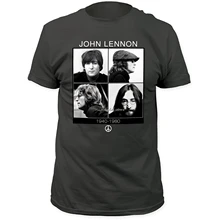 John Lennon 1940-1980 Приталенная футболка из Джерси, топ, футболка с юмором, Мужская футболка с круглым вырезом под горло, футболка с коротким рукавом, топы