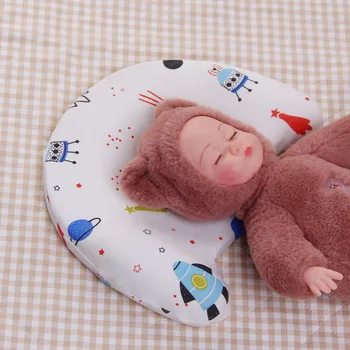 

0-1 Year Baby Pillow Memory Cotton Non-latex Anti-deflection Head Shaping Pillow Baby Sleep Head Support Toddler Travel Pillow