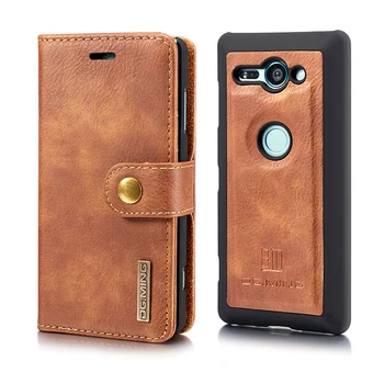 

Wallet Case 2 in 1 Detachable Leather Magnetic Flip Cover Case For Sony Xperia XZ2 Compact