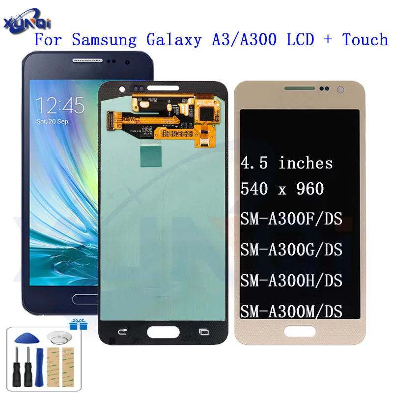 

For Samsung Galaxy A3 2015 A300 A300F A300H LCD Display Touch Screen Digitizer for A3 2015 A300 Tested LCD Replacement Assembly