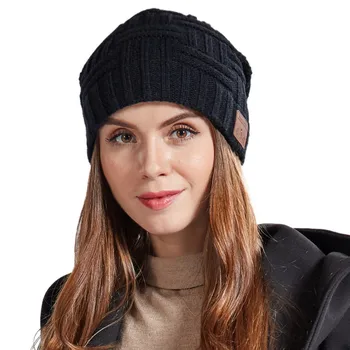 

Hot Knit Hat Autumn And Winter Detachable Stereo Music Bluetooth Wireless Headset Bean Bean Hat Headdress Flanging
