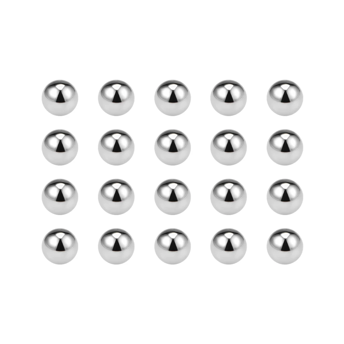 uxcell 20pcs G10 Precision Bearing Balls 1/1.2/1.5/2.5/3.5/4.5/7.5/7/8/9/10/13mm Metric Chromium Steel Balls afbeelding