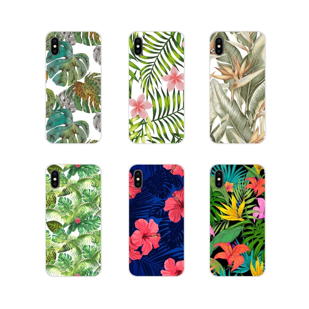 Natural Tropical Flowers Leaves For Oneplus 3T 5T 6T Nokia 2 3 5 6 8 9 230 3310 2.1 3.1 5.1 7 Plus 2017 2018 Silicone Case Cover | Мобильные