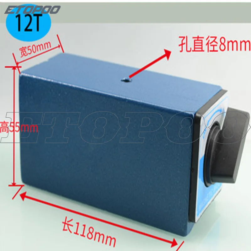Dial Indicator Stand, Switch Magnetic Table Base 6T 8T 10T 12T V type, Power Magnetic Seat, Wire Cutting