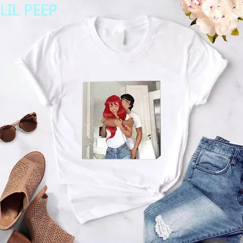 

AestheticTee Shirt Femme Vogue Ariel The Prince Love Polyester Vintage Korean Clothes O-Neck Funny T Shirts Harajuku Tees