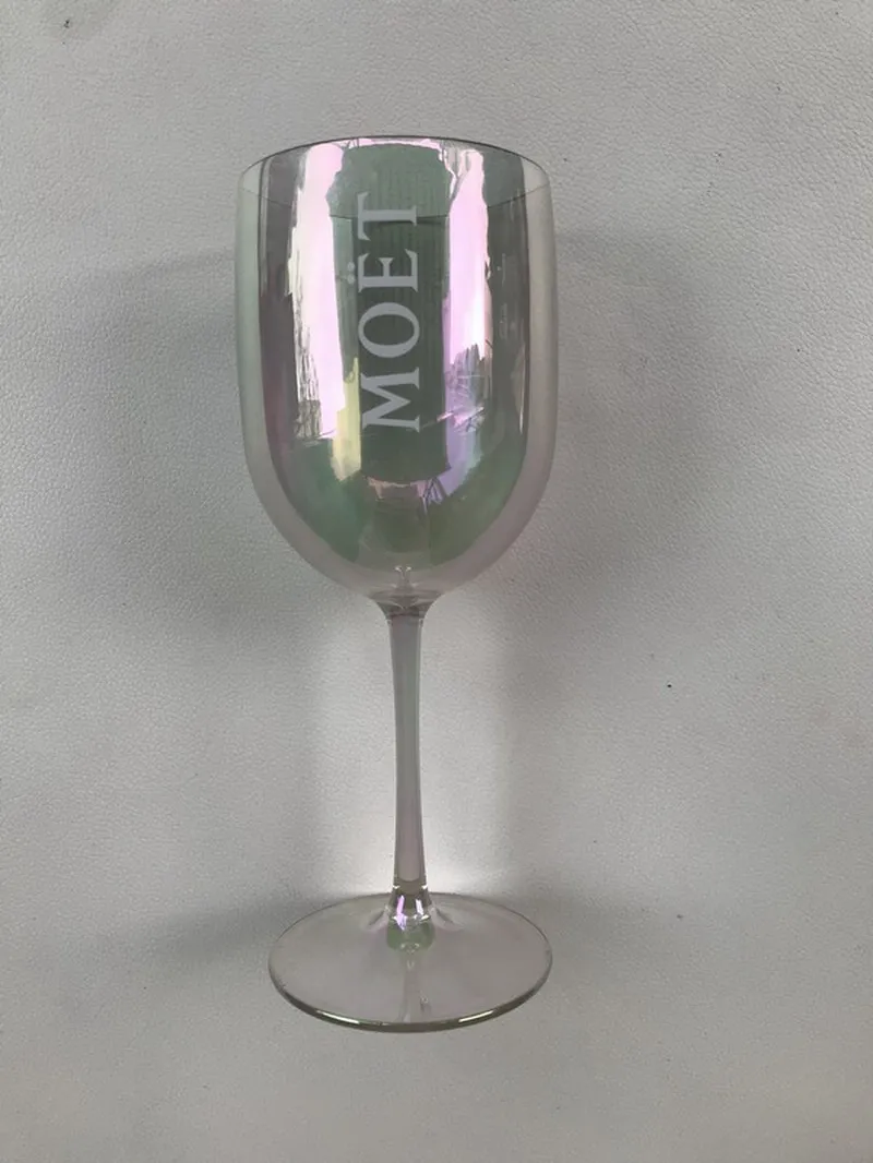 PS пластиковые Moet Et Chandon бокал для вина подарок для друзей клиентов декоративные красочные прозрачные для вечеринки; Винный Цвет Кубок
