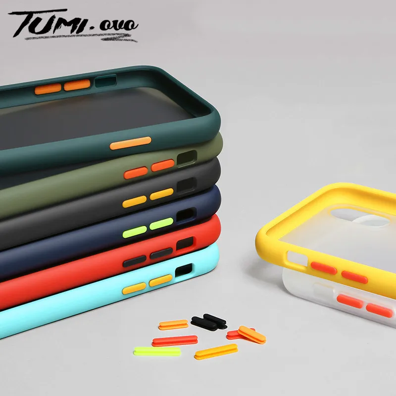 

Luxury Shockproof Armor Matte Phone Case for iPhone 7Plus 6Plus 6S 7 8 Plus Cases for iPhone 11 Pro Max XR XS X Matte Back Cover