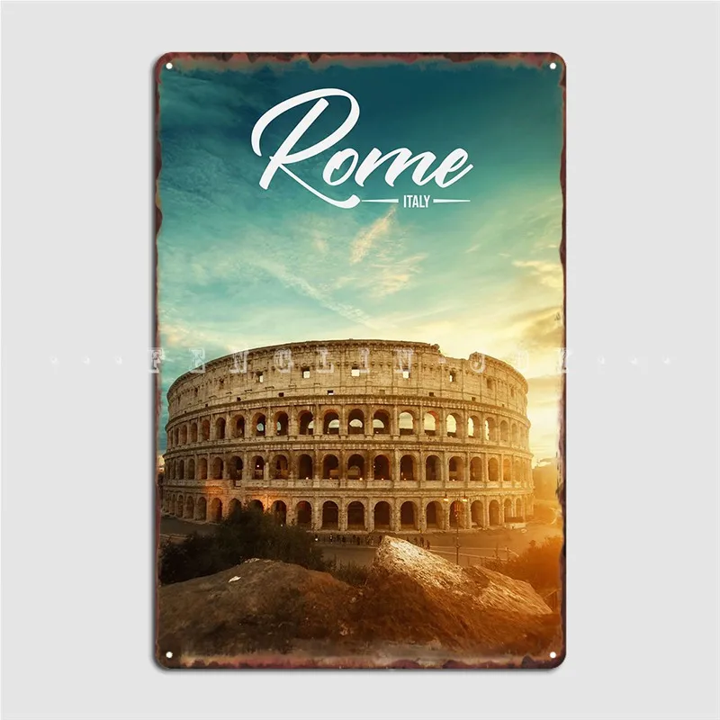 

Rome Metal Sign Club Party Cave Pub Design Poster Tin Sign Poster
