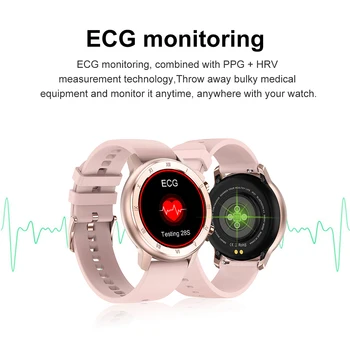 Full Touch Smart Watch Heart Rate Monitor Sleep Women Waterproof 4