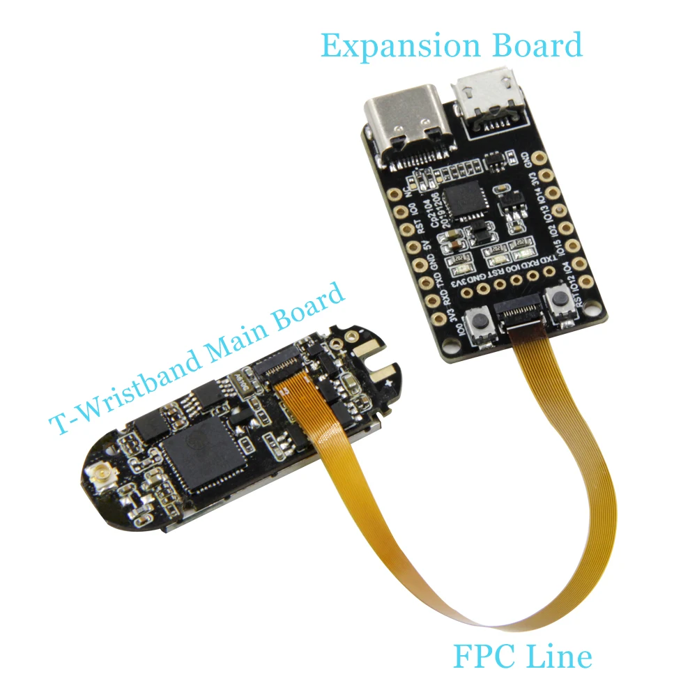 ESP32 PICO D4 главный чип LILYGO®TTGO T Wristband DIY программируемый умный Браслет 0 96 дюймов IPS