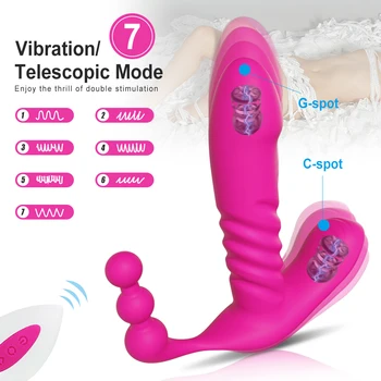 Wireless Remote Wearable Automatic Thrusting Vibrator Dildo G Spot Clitoris Stimulator Vaginal Anal Sex Toys for Women Adults 2