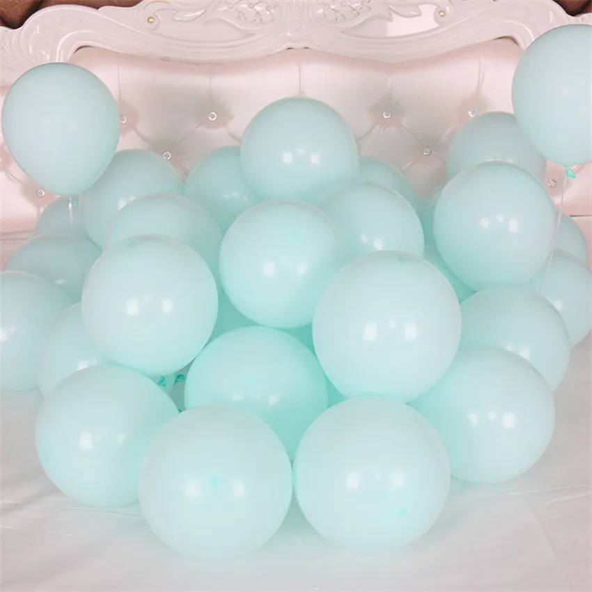 100pcs Thicken 10 inch Macaron Latex Helium Balloons Candy Color Balls Wedding Baby Bridal Shower Party Event Birthday Decor