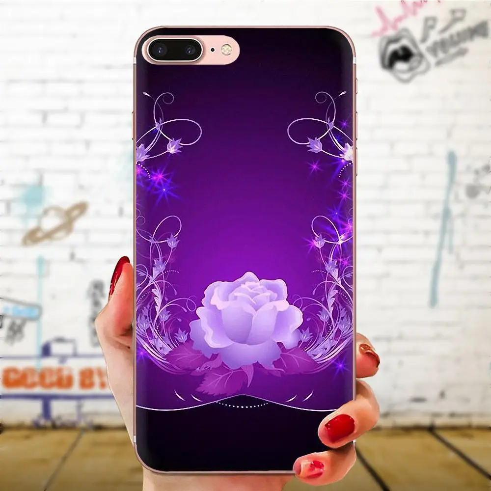 Мягкий цветочный узор из ТПУ со стразами для Huawei Honor Mate Nova Note 20 20s 30 5 5I 5T 6 7I 7C 8A 8X 9X 10