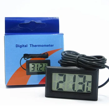 

Portbale LCD Digital Thermometer Waterproof Probe Sensor For Fish Tank Water Temperature Products Aquarium Refrigerator Water