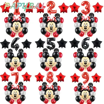 

14pc Mikcey Minnie Party Balloons Mickey Mouse Birthday Party Decorations Baby Shower Decor Kids Party Mickey Balloon Air Globos