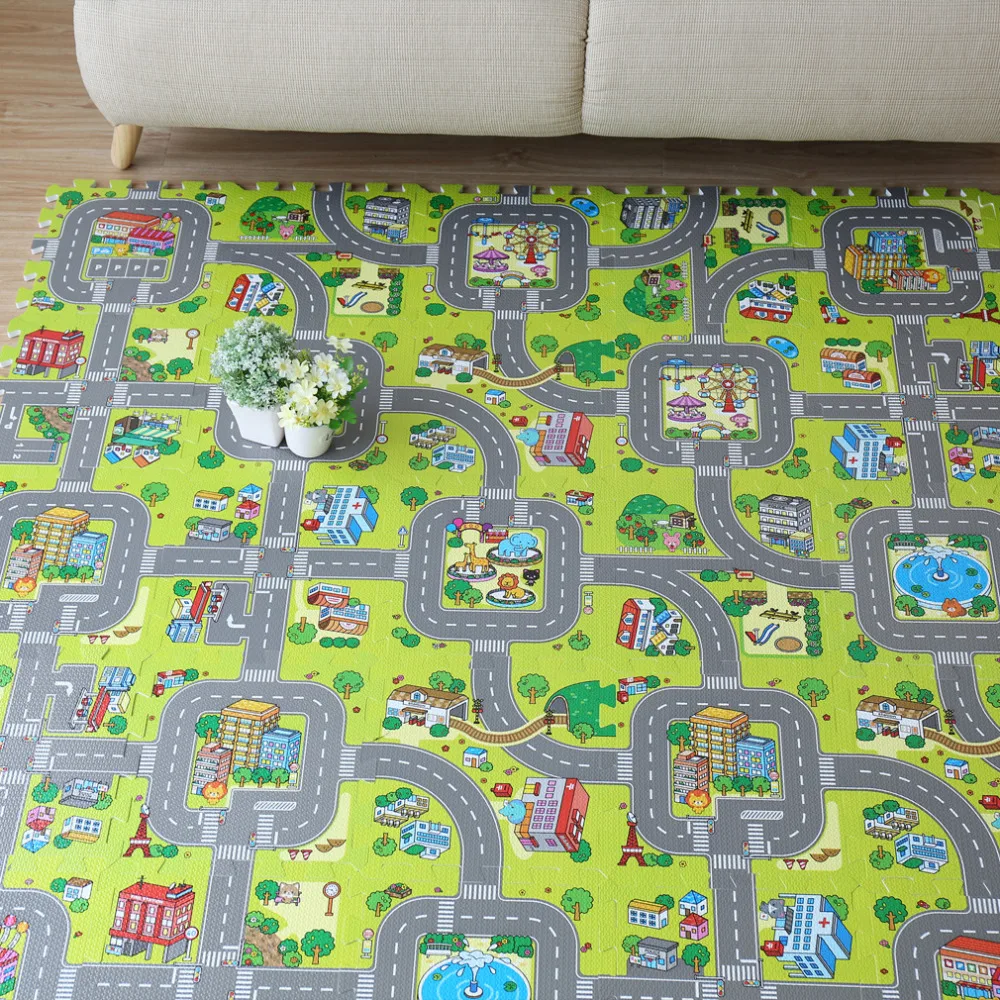 Mipozor-18pcs-lot-City-Road-EVA-Foam-puzzle-Play-Mat-Rug-Floor-Soft-Safe-Crawling-Carpets (2)