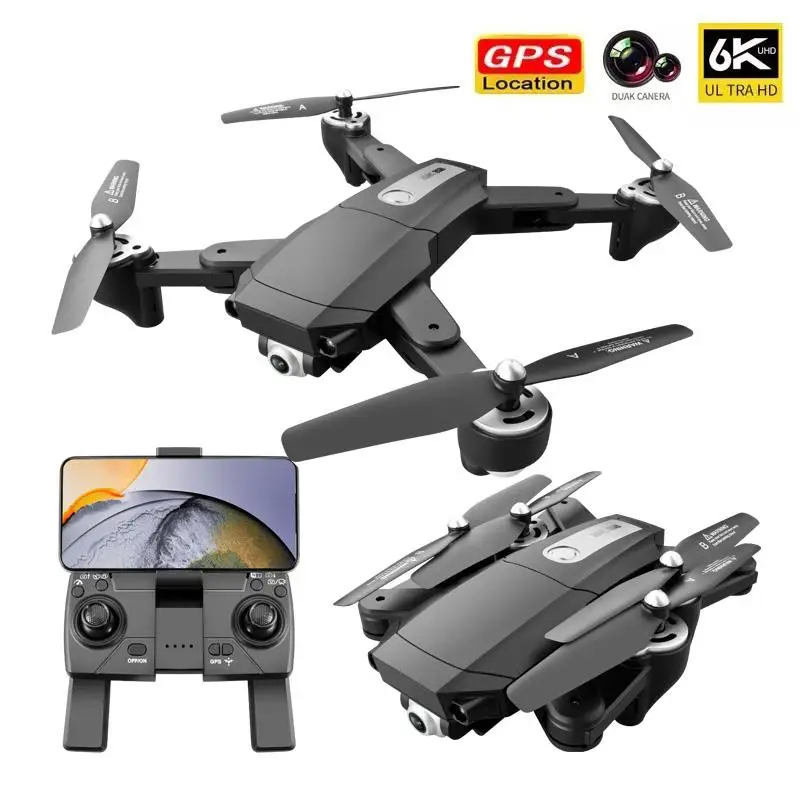 2021 NEW Drone S604 Pro GPS Folding Long Endurance Optical Flow Dual Camera 4K HD Aerial Four Axis Aircraft One Click Return | Электроника