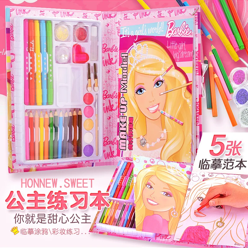 

Children's Painting Book Baby Coloring Picture Book Barbie Princess Picture Book Toddler Coloring Book Girl Painting Book