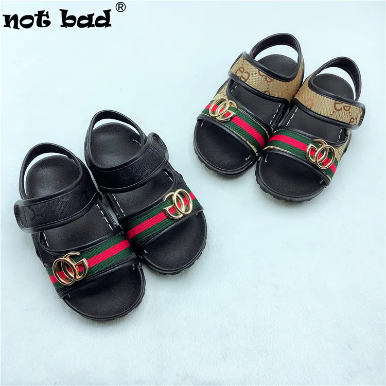 

Notbad CHILDREN'S Shoes 2019 Summer New Style CHILDREN'S Sandals Men's Big Boy Ribbon Magic Handmade Threading Posted Sandals