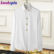 Brand quality Cotton Shirt men Elegant Embroidery Long sleeve Slim Chemise homme Solid color Casual business shirts for men