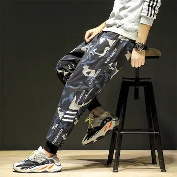 

Top Selling Product In 2020 Autumn New Fashion Men's Sweatpants Trend Casual Blue Camouflage Mens Pants Large Size Men's Clothes