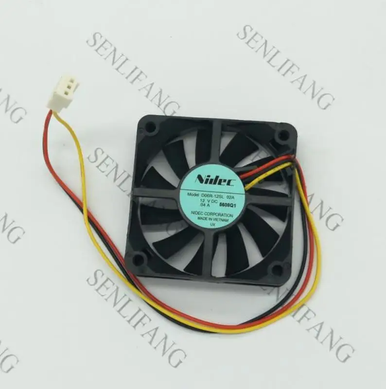 Для D06R-12SL 04A DC 12V 0.04A 60x60x15 мм 3 провода Сервер площади вентилятора