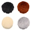 1PC 30x30cm Solid Color Warm Wool Round Cushion Stool Pad Thickening Dining Chair Cushion Anti-Slip Seat Mat Chair Mat Pad  1