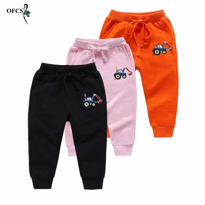 

Children Clothe Spring Autumn Baby Boys Girls Long Trousers Cotton Cartoon Printed Sports Leisure Pants Loose Soft Jogging Pants