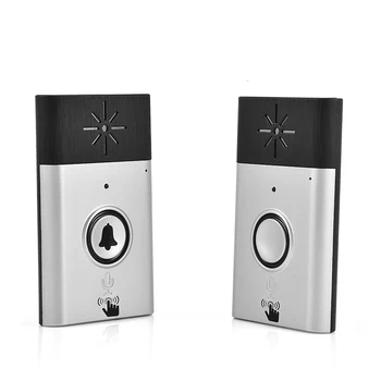 

2.4GHz Mini Portable Intercom Doorbell Dual Way Voice Wireless Intercom Doorbell Interphone System​​ Built-In Mic Speaker