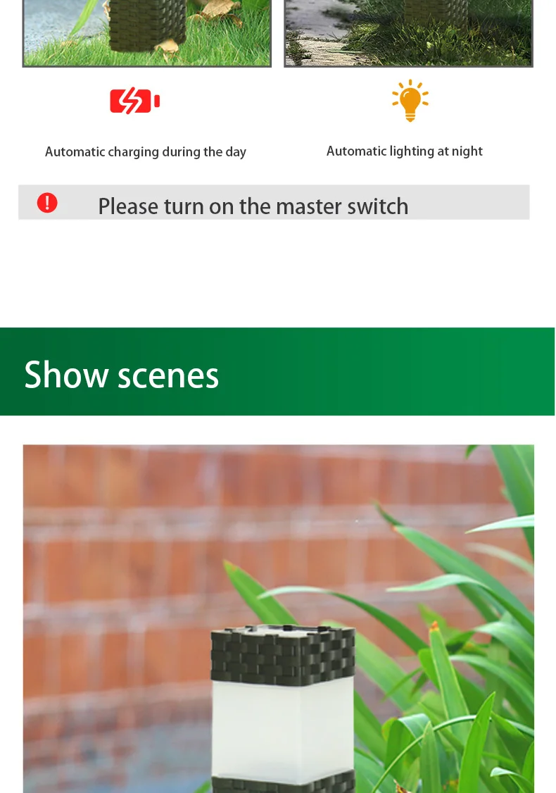 JeeYee Brand Solar Energy Lawn Lamp Led Solar Outdoor Lights Garden Lights Lamps Outdoor Garland Lighting LED Lawn Light Street (4)