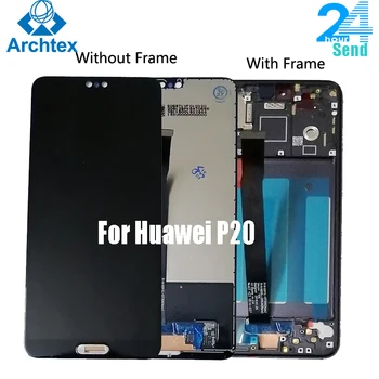 

For Huawei P20 LCD Display + Touch Screen Digitizer Assembly + frame For P20 EML L29 L22 L09 AL00 5.8 inch 2240x1080P