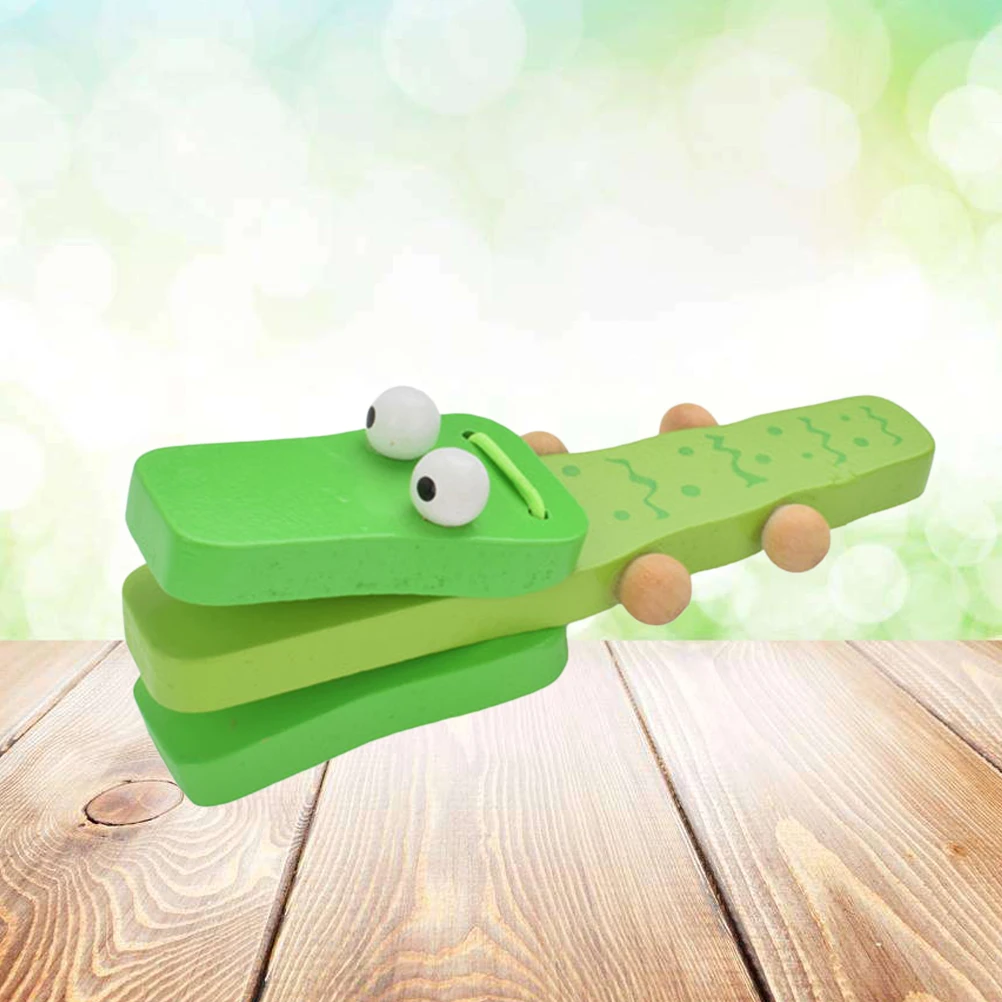 US $1 76 OFF 1 PC Buaya Castanets Kayu Kartun Hewan Mainan Musik Untuk Anak Anak Balita Pesta In Mainan Alat Musik From Mainan & Hobi On