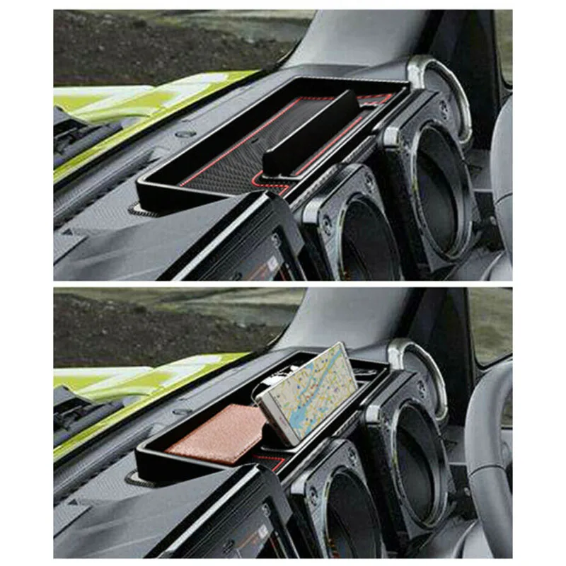 

Car Inner Dashboard Storage Box Fit For Suzuki Jimny 2019 Accessories Red Mat