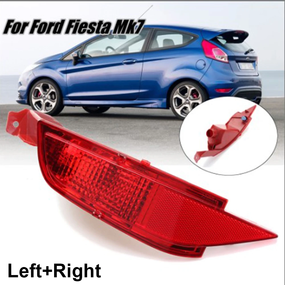 1 Пара Отражатель заднего бампера противотуманный светильник Замена для Ford Fiesta Mk.7 2009
