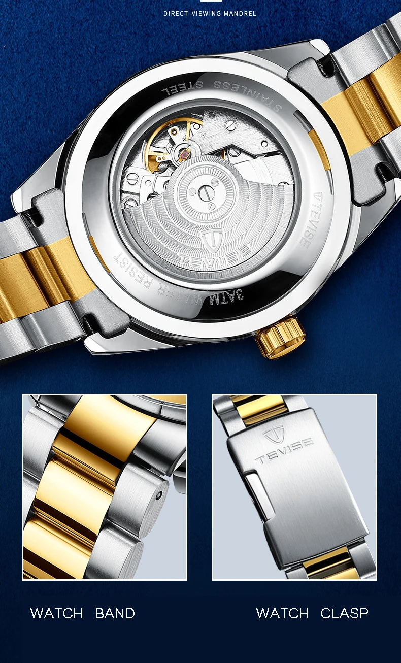 Tevise мужские часы Tourbillon автоматические механические часы лучший бренд класса люкс водонепроницаемые мужские наручные часы с скелетом Relogio Masculino